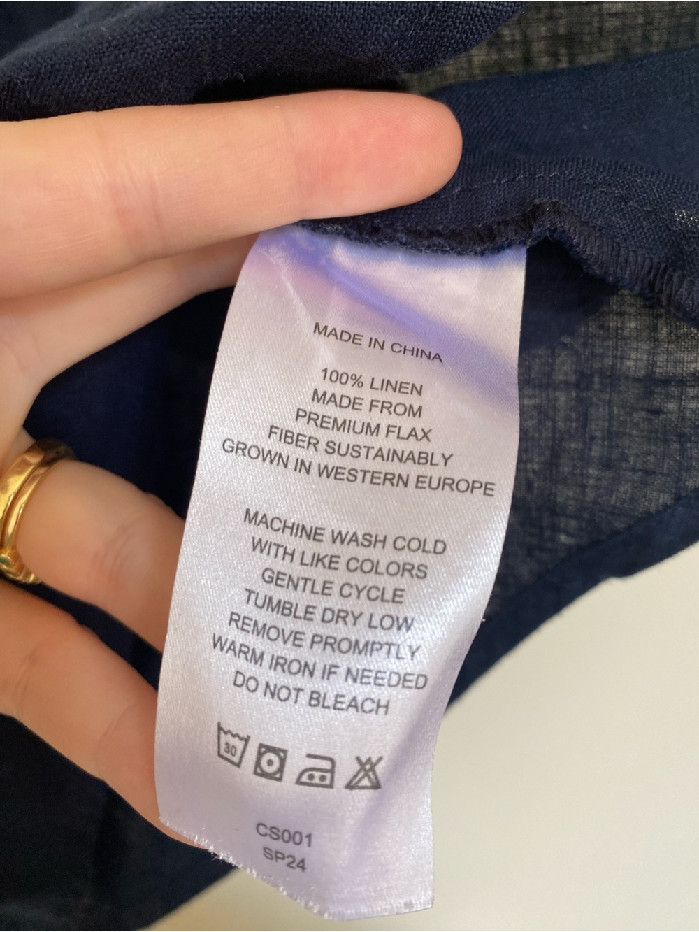100% European Linen Strapless Top - Picture 4 of 4